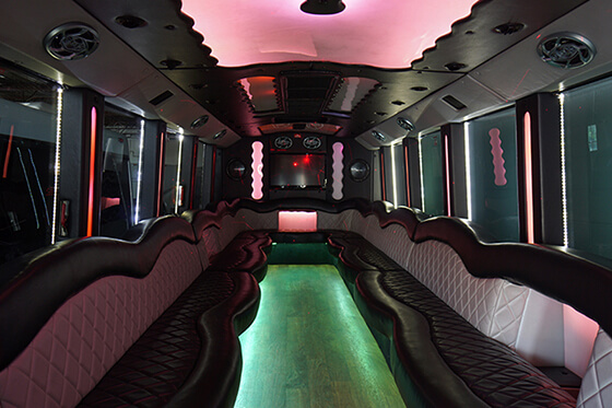 party bus seating