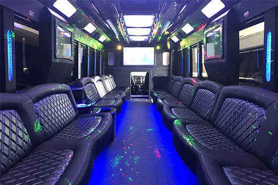 party bus interior