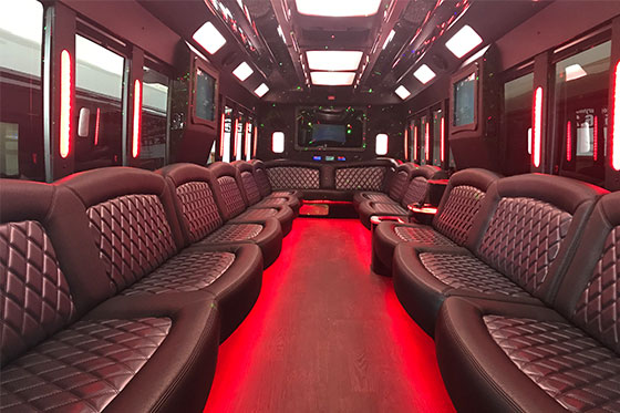 party bus seating