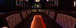 ample party bus lounge